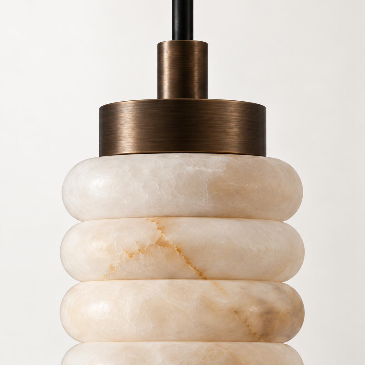 Dorica Alabaster Column Pendant Light