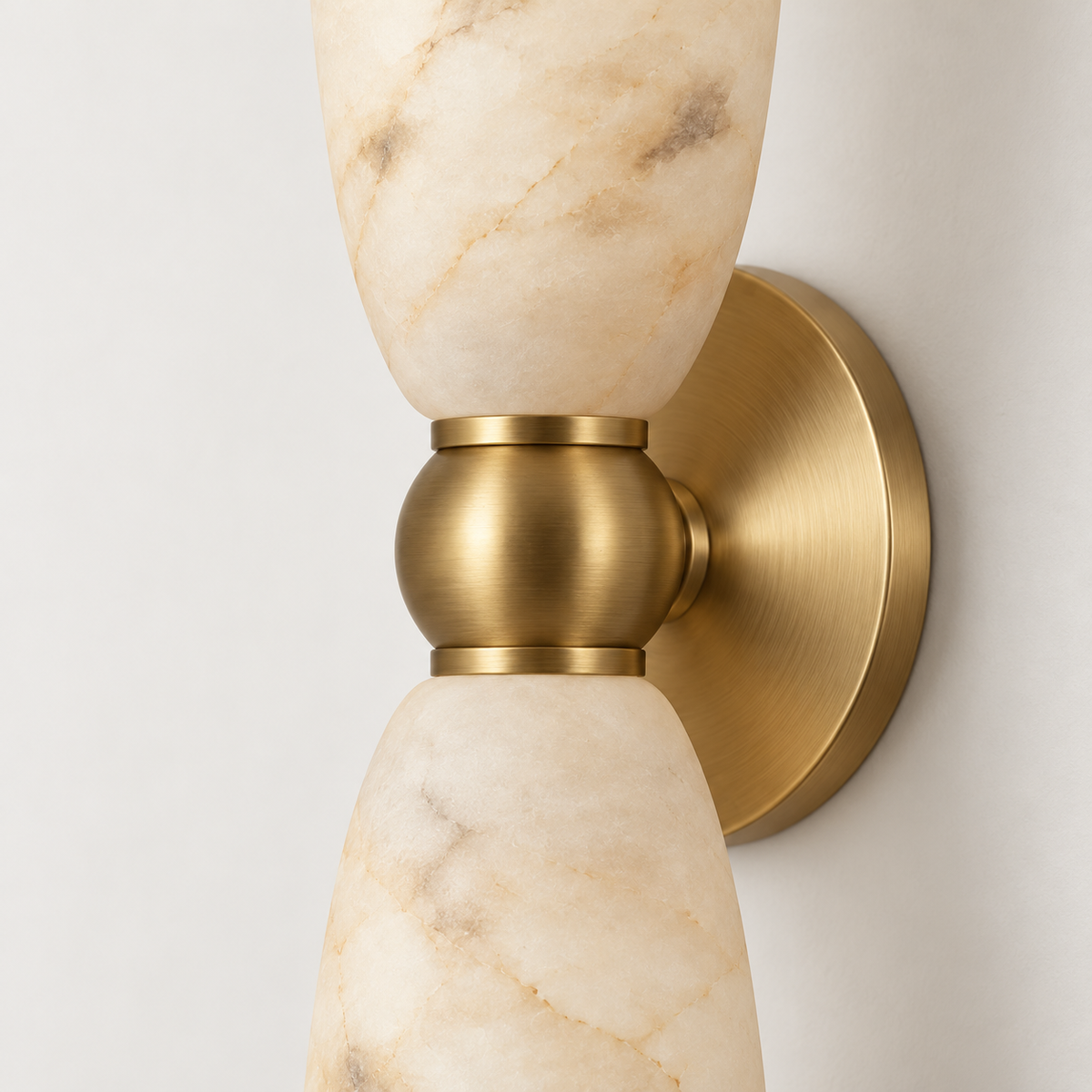 Ottavia Alabaster Twin Wall Light
