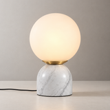 Paloma Marble Table Lamp, White