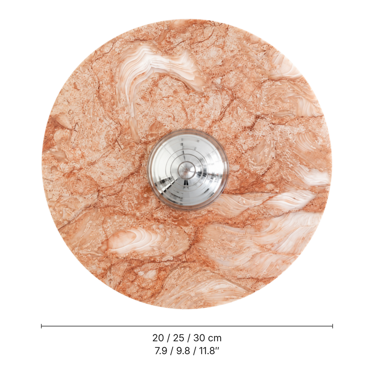 Levante Marble Disc Wall Light, dimensions