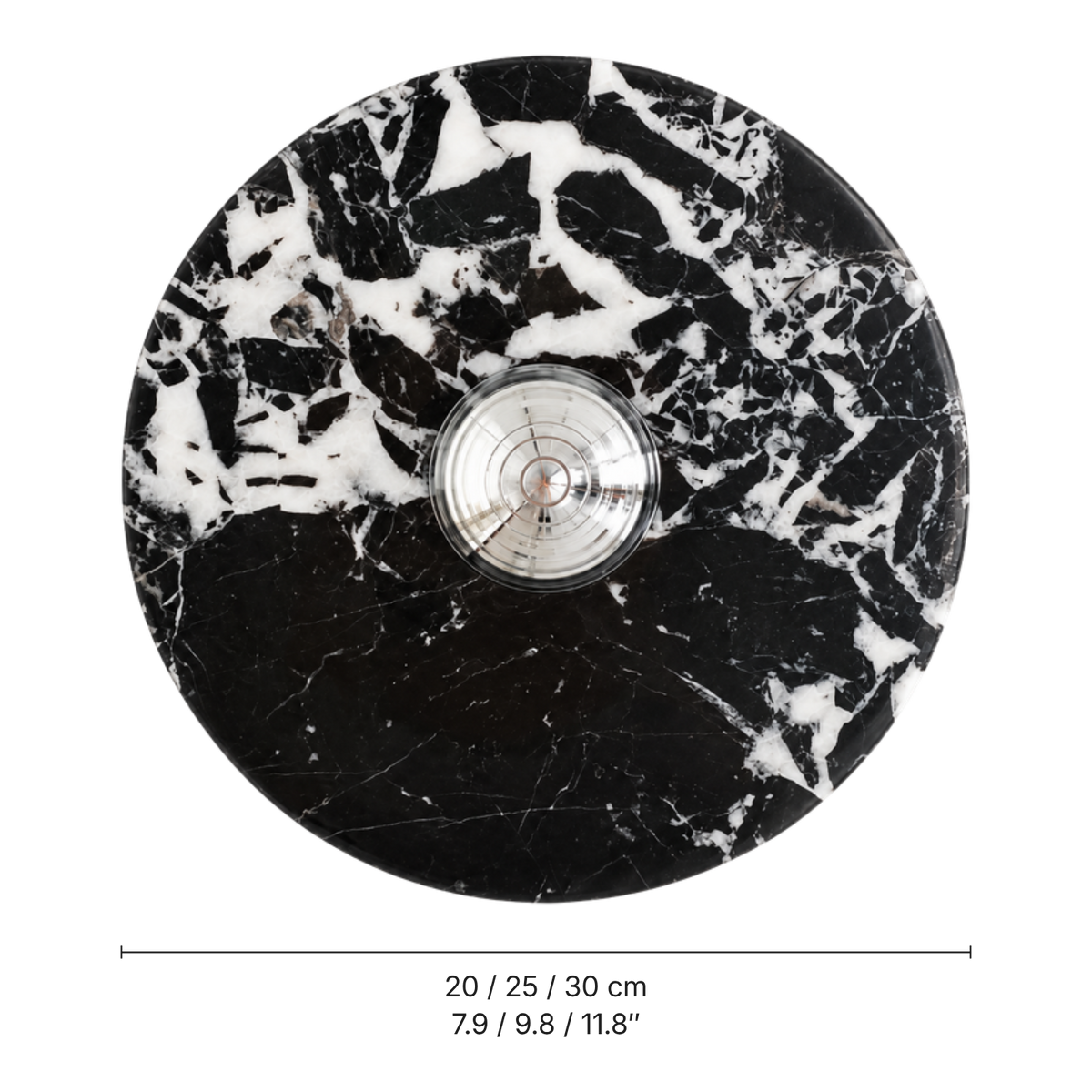 Ebano Marble Disc Wall Light, dimensions