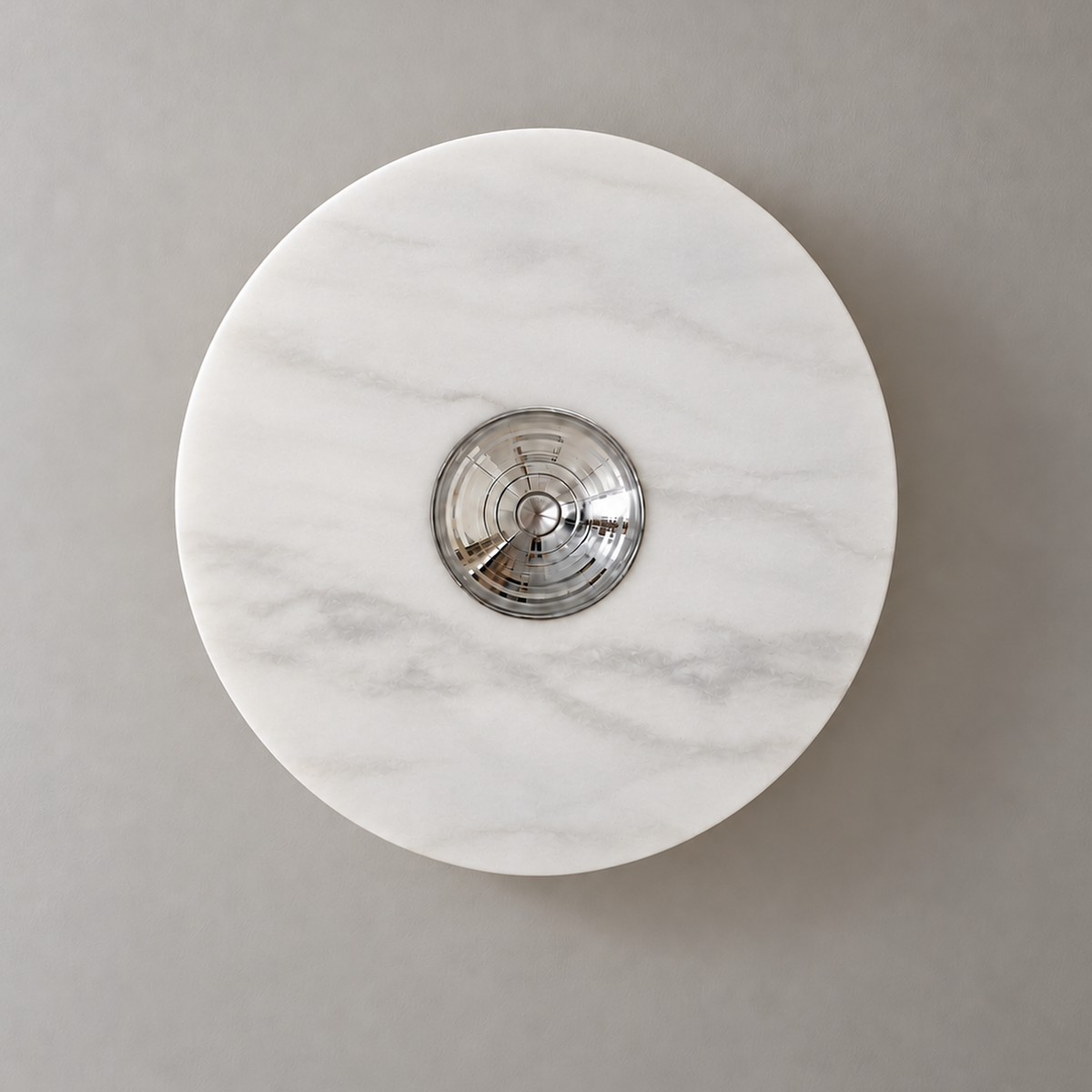 Ermina Marble Disc Wall Light, studio photo