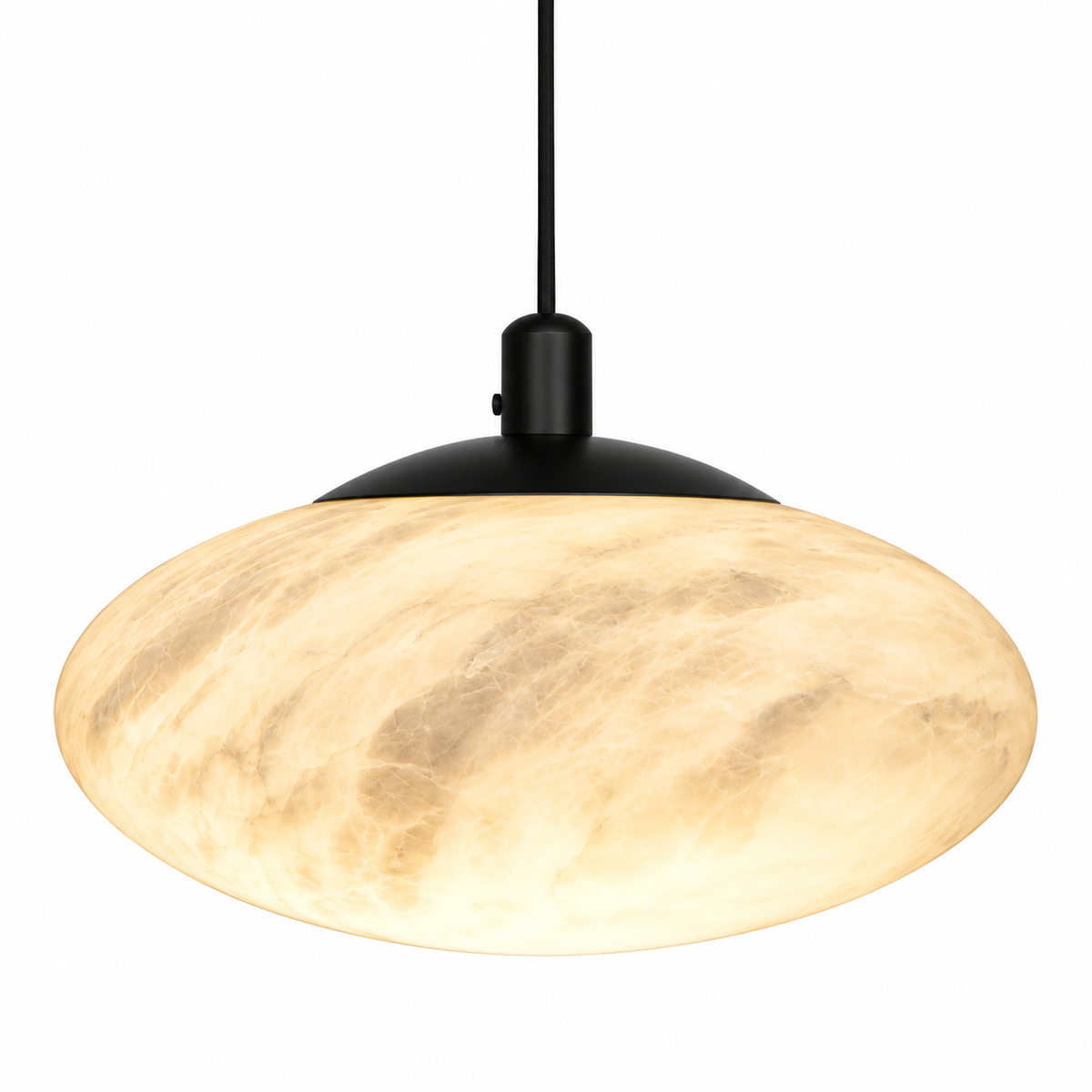 Remo Alabaster Saucer Pendant Light