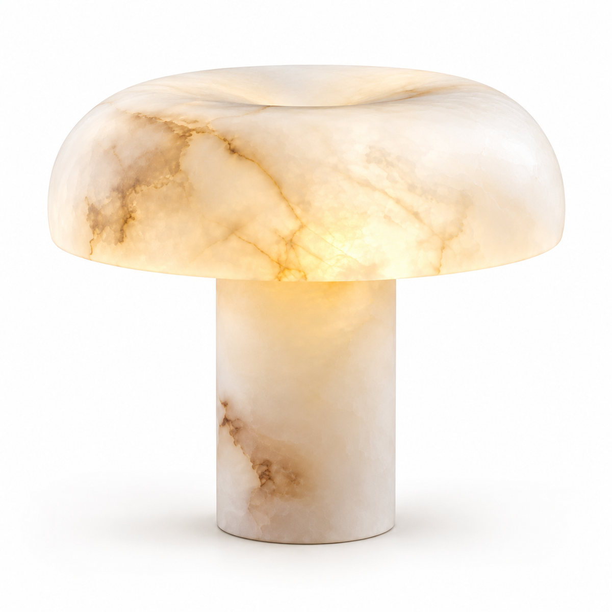 Alma Alabaster Mushroom Table Lamp