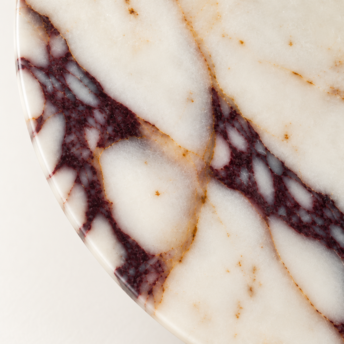 Malva Marble Disc Wall Light, studio photo